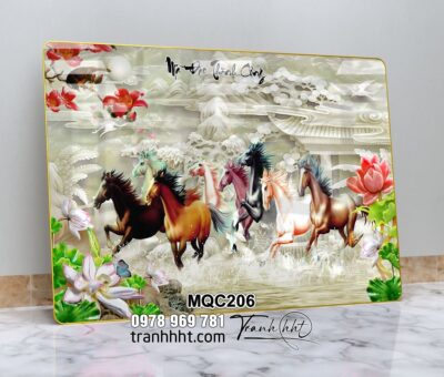 Tranh Ngựa Bát Mã MQC206