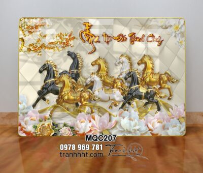 Tranh Ngựa Bát Mã MQC207