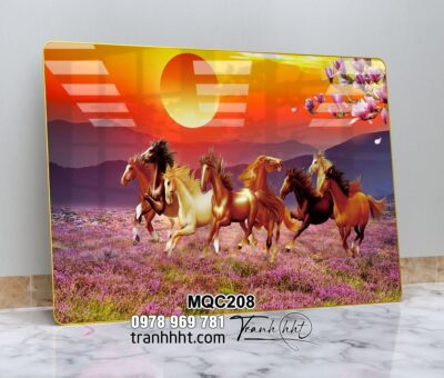 Tranh Ngựa Bát Mã MQC208