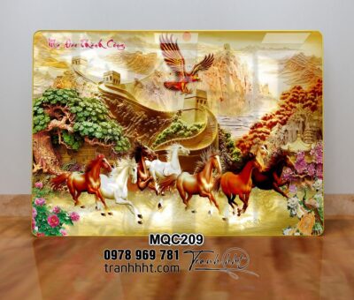 Tranh Ngựa Bát Mã MQC209
