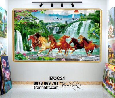 Tranh Ngựa Bát Mã MQC21