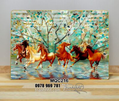 Tranh Ngựa Bát Mã MQC216