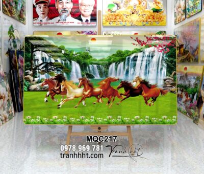 Tranh Ngựa Bát Mã MQC217