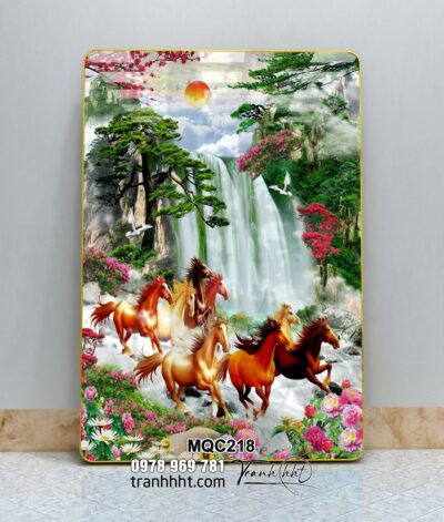 Tranh Ngựa Bát Mã MQC218