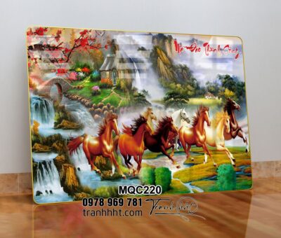 Tranh Ngựa Bát Mã MQC220