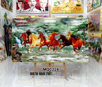 Tranh Ngựa Bát Mã MQC224
