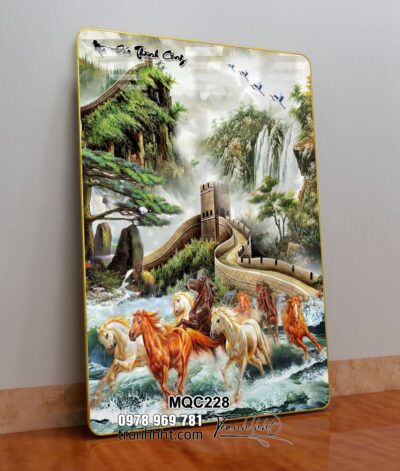 Tranh Ngựa Bát Mã MQC228
