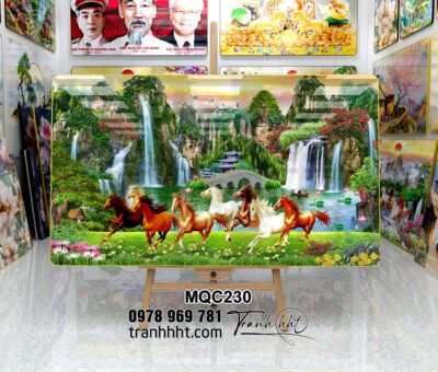 Tranh Ngựa Bát Mã MQC230