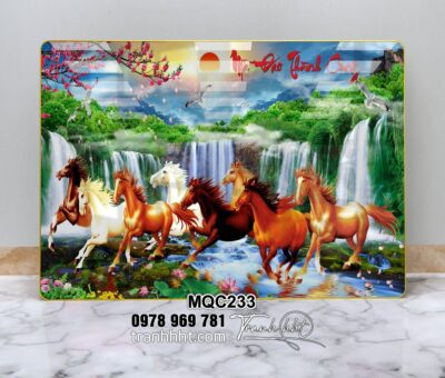 Tranh Ngựa Bát Mã MQC233