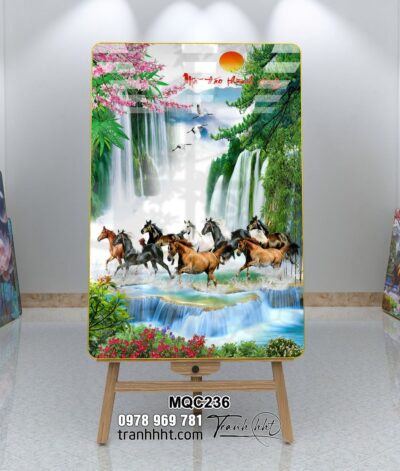 Tranh Ngựa Bát Mã MQC236