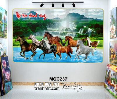 Tranh Ngựa Bát Mã MQC237