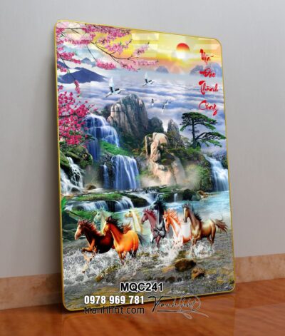 Tranh Ngựa Bát Mã MQC241