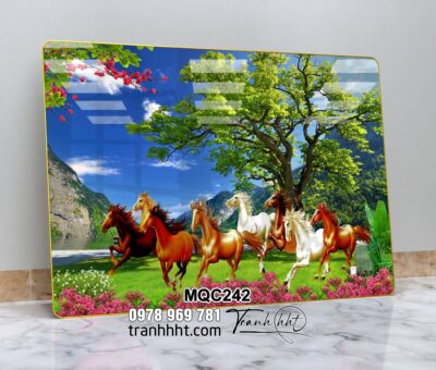 Tranh Ngựa Bát Mã MQC242
