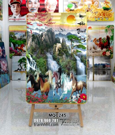 Tranh Ngựa Bát Mã MQC245