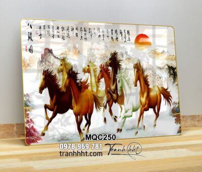 Tranh Ngựa Bát Mã MQC250
