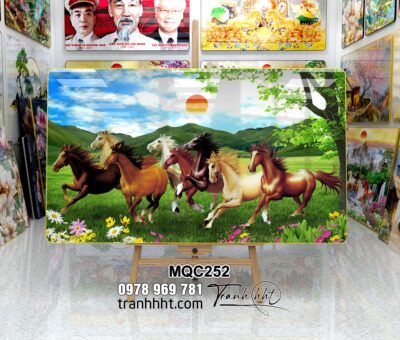 Tranh Ngựa Bát Mã MQC252