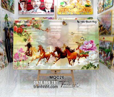 Tranh Ngựa Bát Mã MQC26