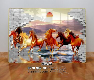 Tranh Ngựa Bát Mã MQC3