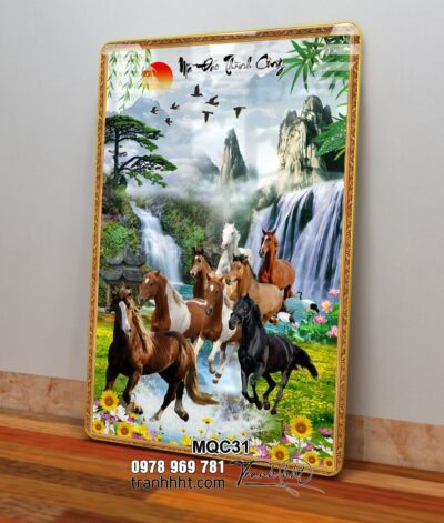 Tranh Ngựa Bát Mã MQC31