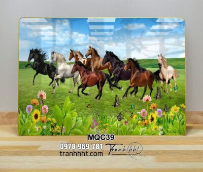 Tranh Ngựa Bát Mã MQC39
