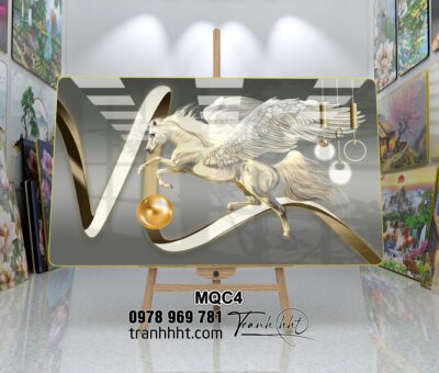 Tranh Ngựa Bát Mã MQC4