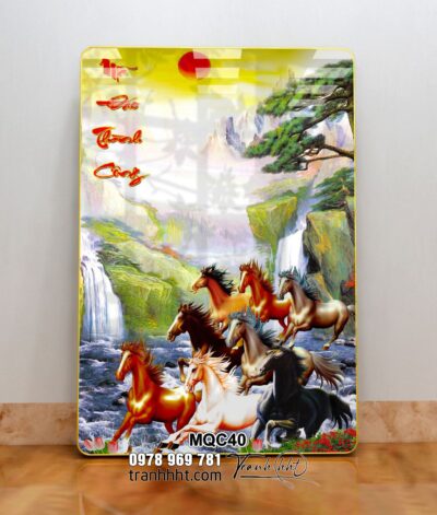 Tranh Ngựa Bát Mã MQC40