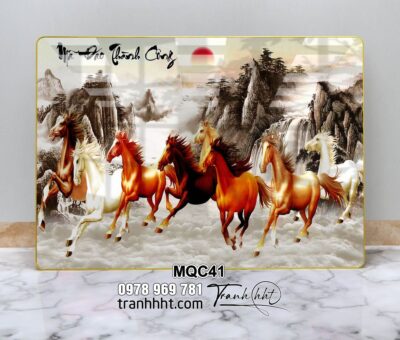 Tranh Ngựa Bát Mã MQC41