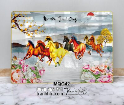 Tranh Ngựa Bát Mã MQC42