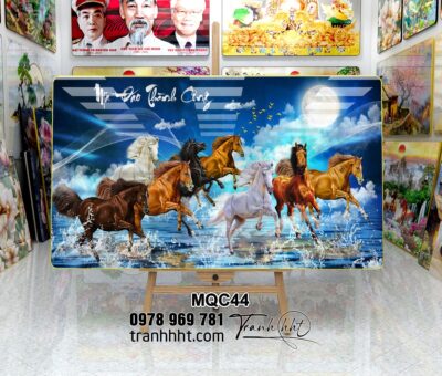 Tranh Ngựa Bát Mã MQC44