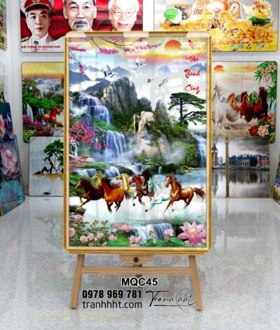 Tranh Ngựa Bát Mã MQC45