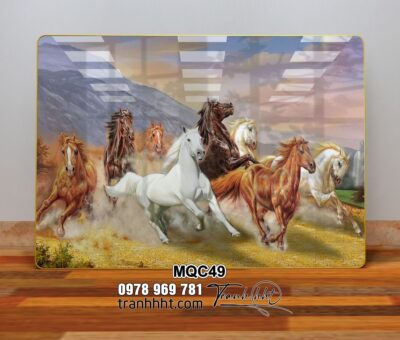 Tranh Ngựa Bát Mã MQC49