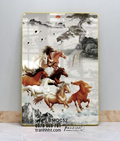 Tranh Ngựa Bát Mã MQC52