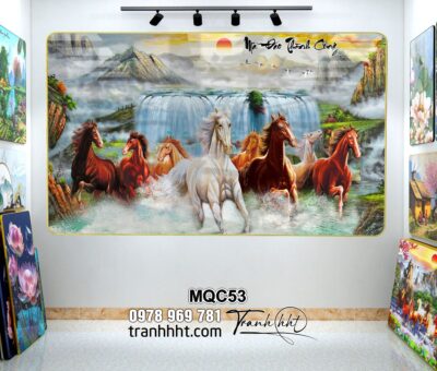 Tranh Ngựa Bát Mã MQC53