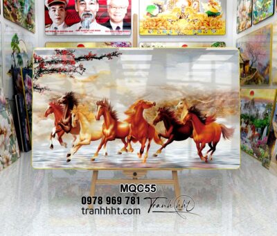 Tranh Ngựa Bát Mã MQC55