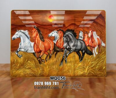 Tranh Ngựa Bát Mã MQC56