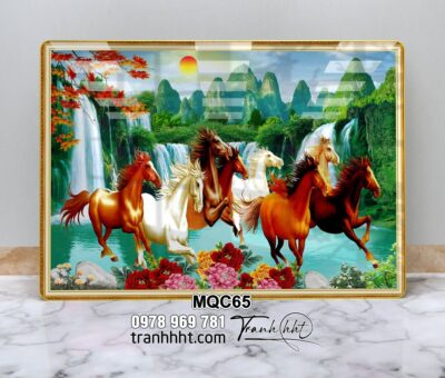 Tranh Ngựa Bát Mã MQC65