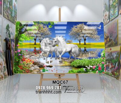 Tranh Ngựa Bát Mã MQC67