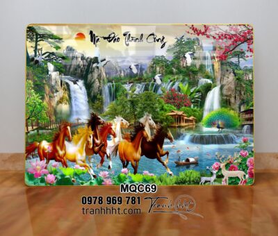 Tranh Ngựa Bát Mã MQC69