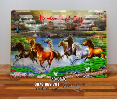 Tranh Ngựa Bát Mã MQC70