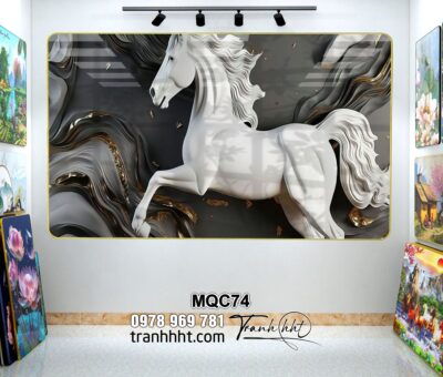 Tranh Ngựa Bát Mã MQC74