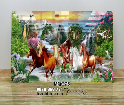 Tranh Ngựa Bát Mã MQC75
