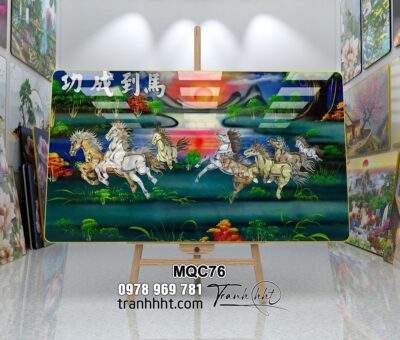 Tranh Ngựa Bát Mã MQC76