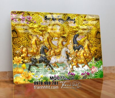 Tranh Ngựa Bát Mã MQC77