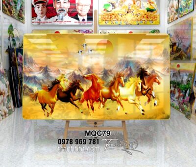 Tranh Ngựa Bát Mã MQC79