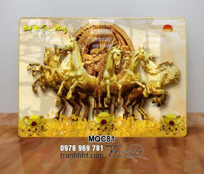 Tranh Ngựa Bát Mã MQC81
