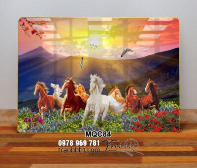 Tranh Ngựa Bát Mã MQC84