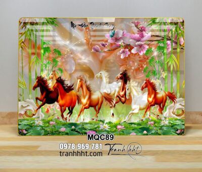 Tranh Ngựa Bát Mã MQC89