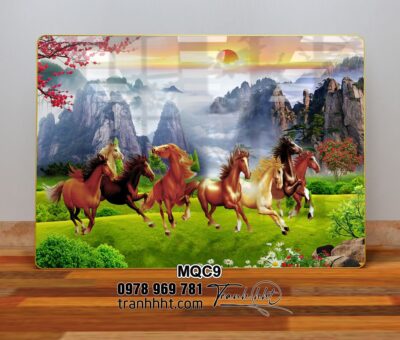 Tranh Ngựa Bát Mã MQC9