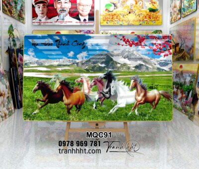 Tranh Ngựa Bát Mã MQC91