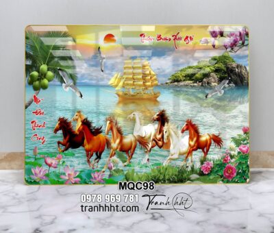 Tranh Ngựa Bát Mã MQC98